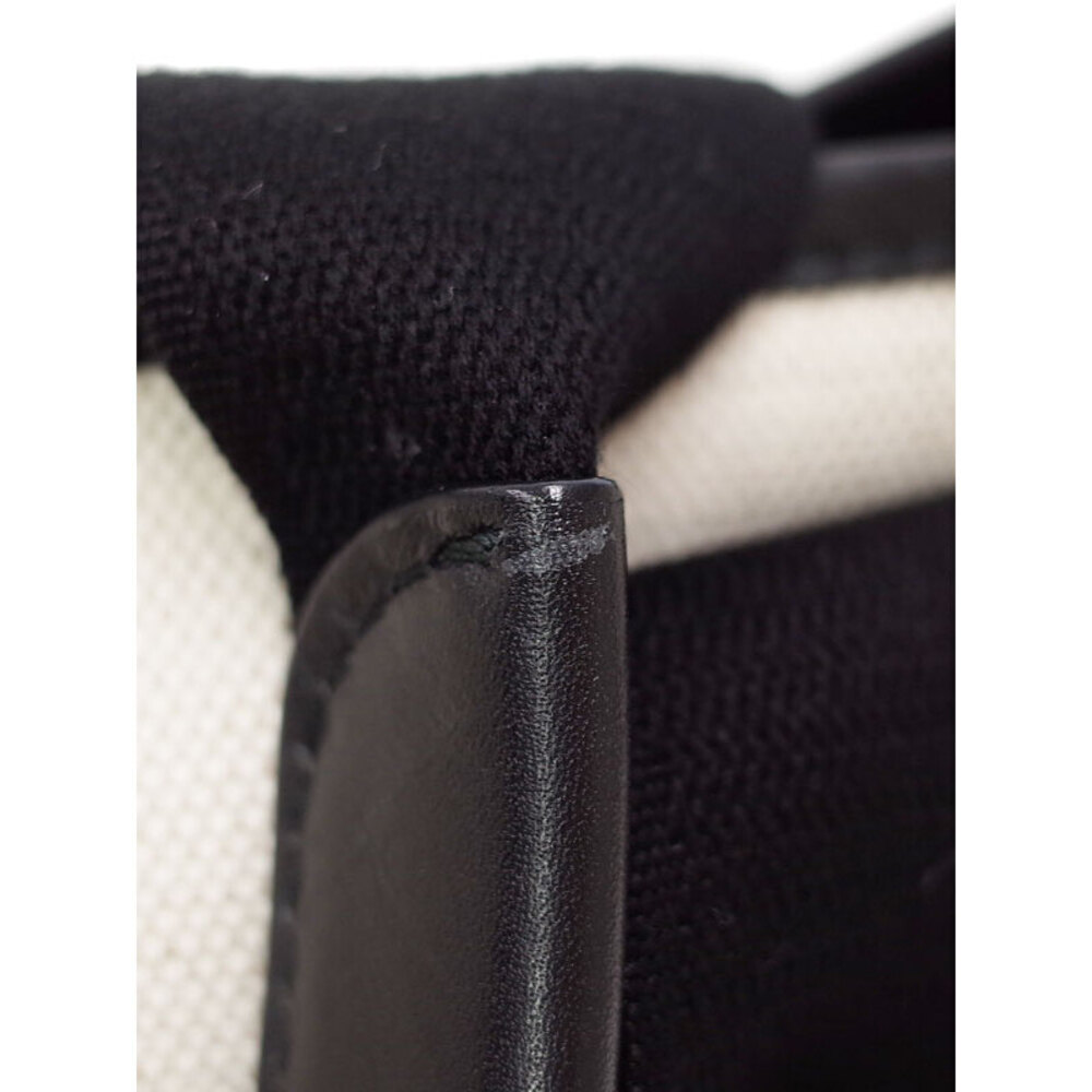 Balenciaga Cabas handbag logo canvas leather white black - Picture 8 of 9